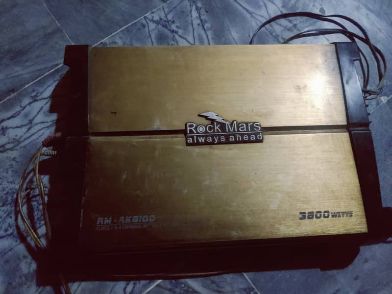 Rock 3800 Watt amplifier with sony subwoofer brand new condition 0