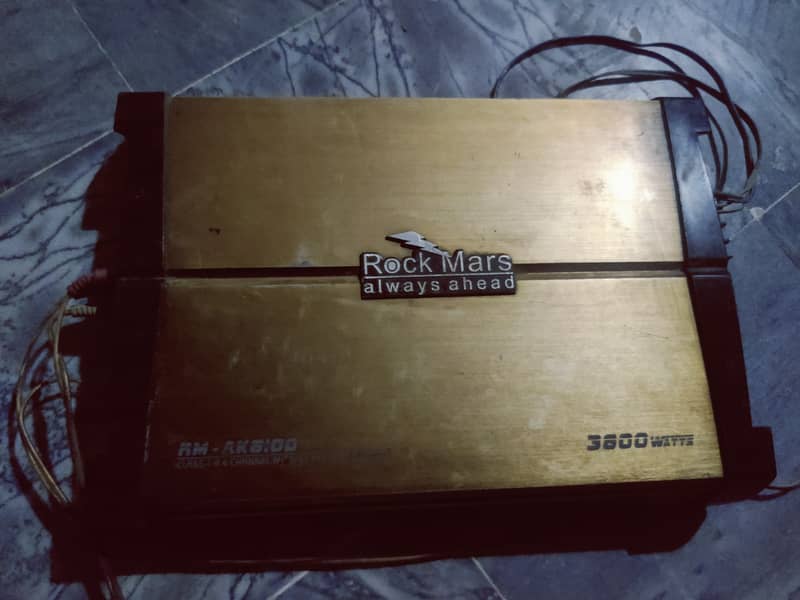 Rock 3800 Watt amplifier with sony subwoofer brand new condition 1