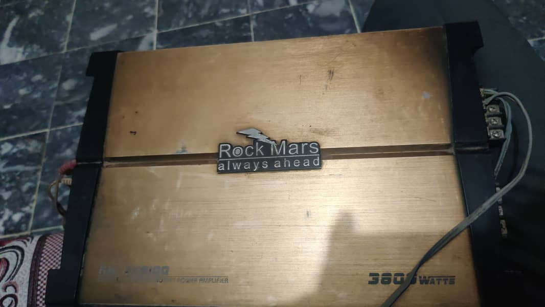 Rock 3800 Watt amplifier with sony subwoofer brand new condition 2