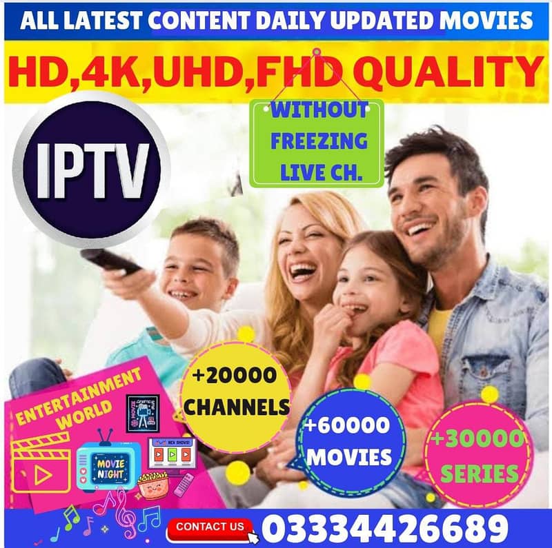 Just click and watch your favourite tv 03334426680 0