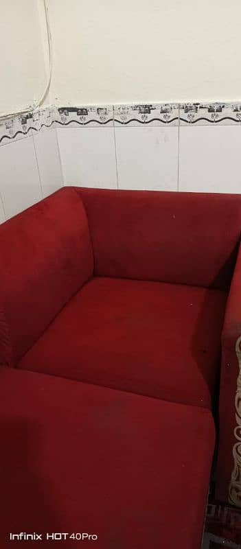 home used furniture sofa set / Corner Sofa / L shaped Red Velvet Sofa 7