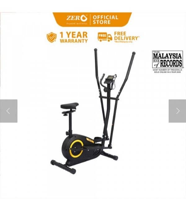 Elliptical Air bike Exercise Cycle Gym Fitness Treadmill Machine 4