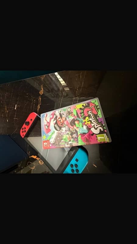 Nintendo Switch v2 with splatoon 2 3