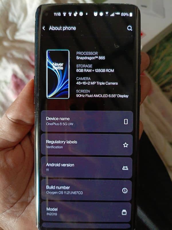 One Plus 8 5G | 8GB - 128GB PTA approved 0