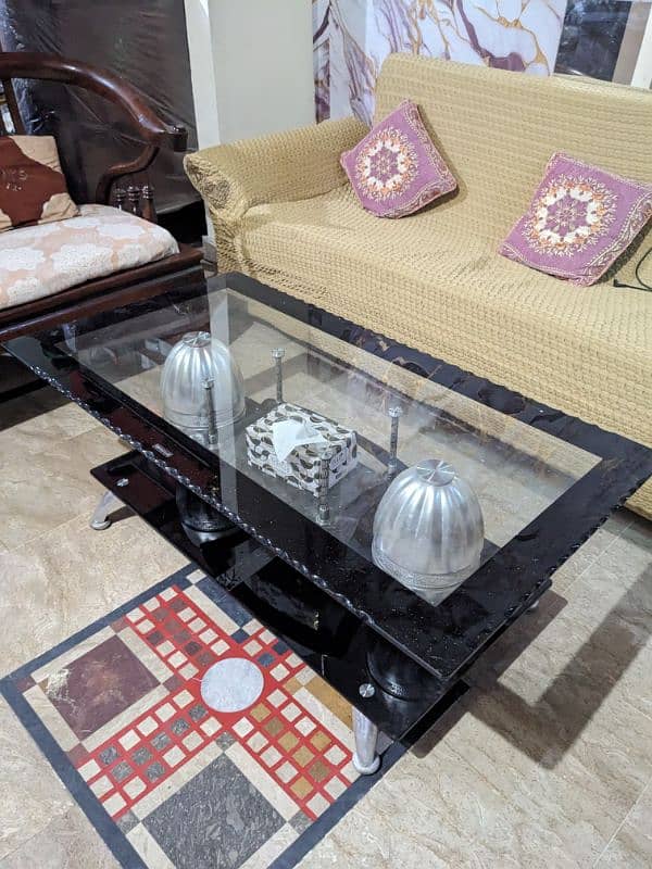 Set of 3 Glass Tables for Sale 0