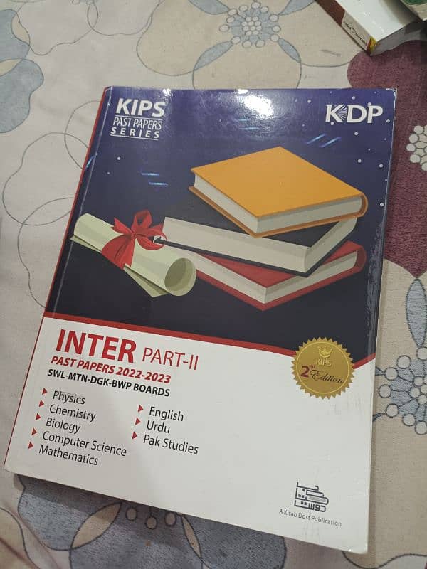 12th board (second year) and mdcat books 6