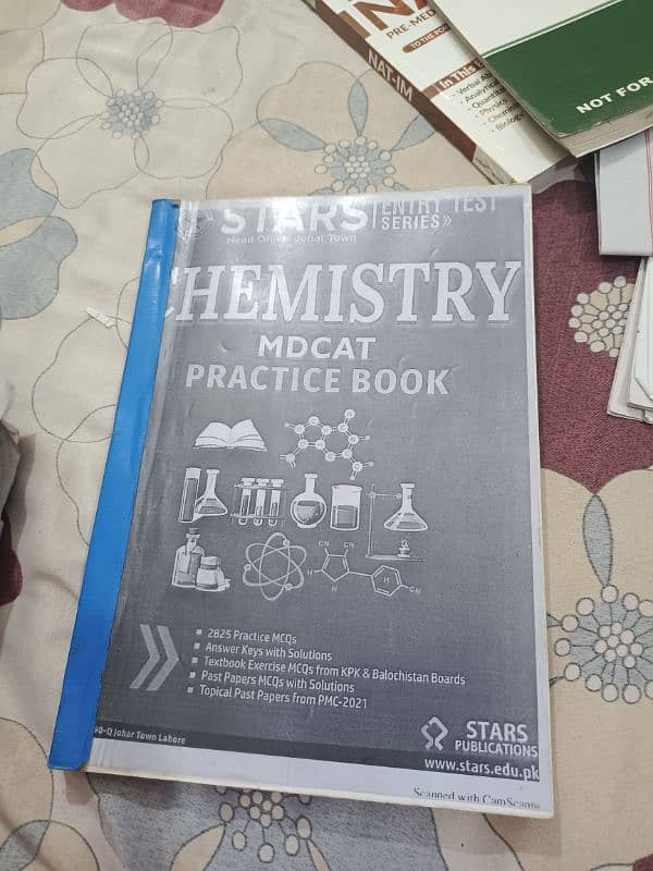 12th board (second year) and mdcat books 7