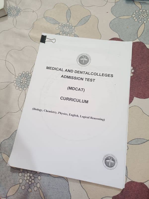 12th board (second year) and mdcat books 8