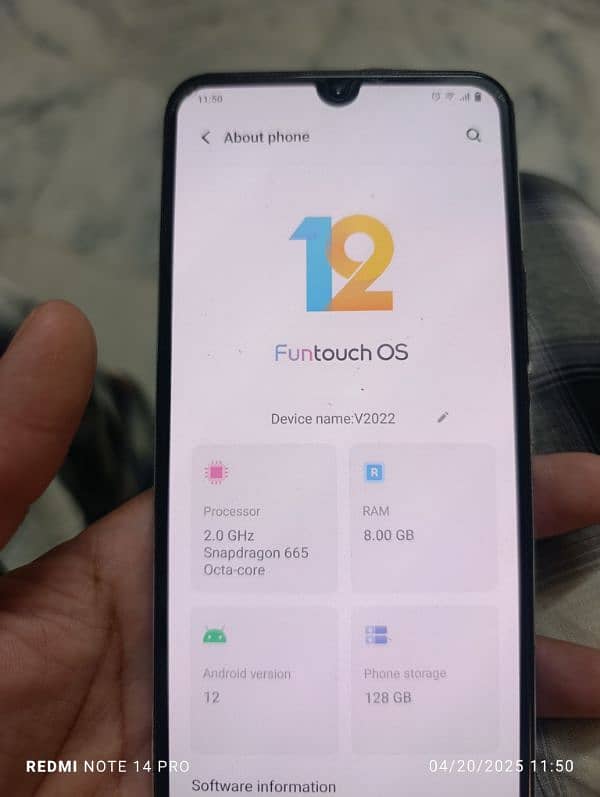 vivo v20se complete box 10by10 2