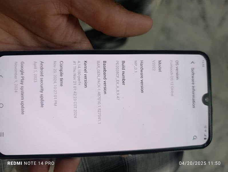 vivo v20se complete box 10by10 3