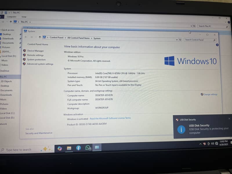 Core i5 (8th Gen ) 6