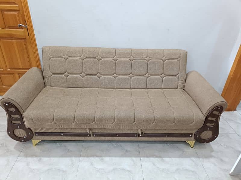 3 seater 2 in 1 sofa combed 0