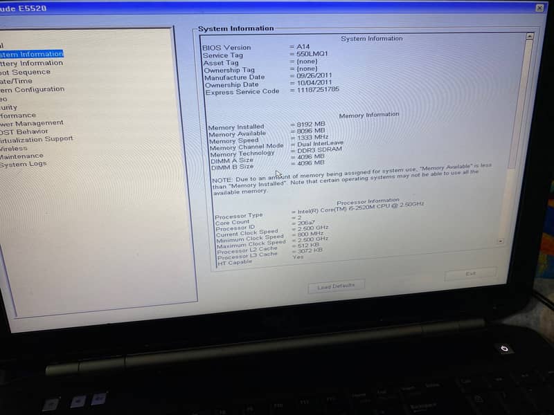 Dell Latitude E5520 for Sale 2