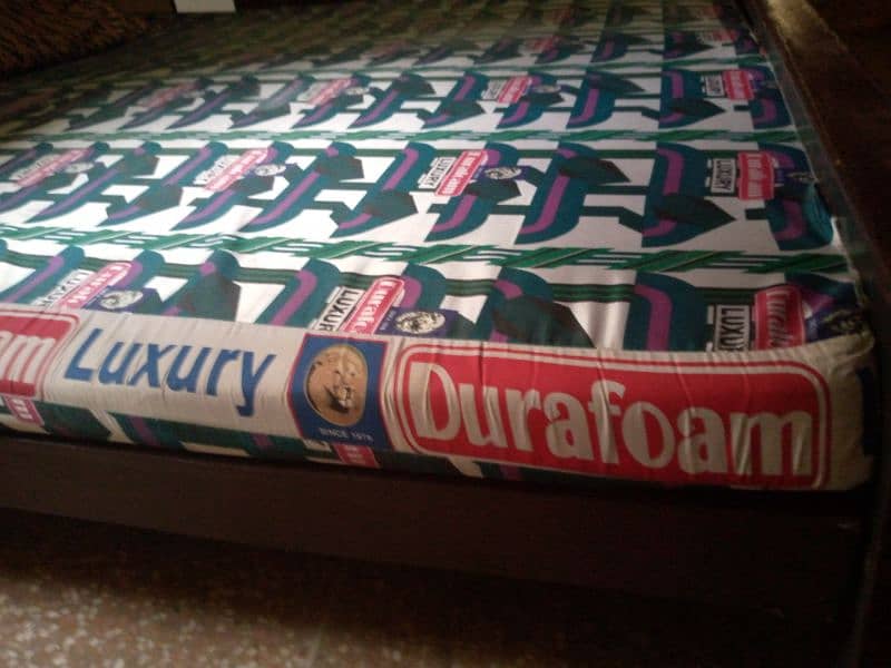 Double Bed and iron table 1