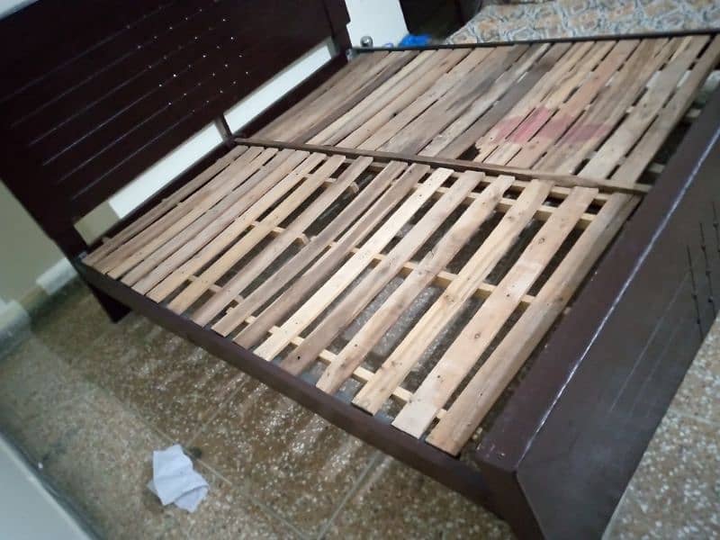 Double Bed and iron table 3
