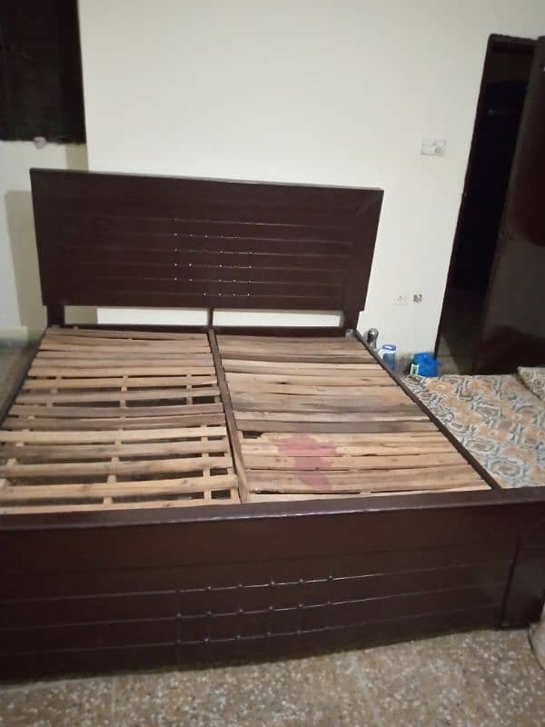 Double Bed and iron table 5
