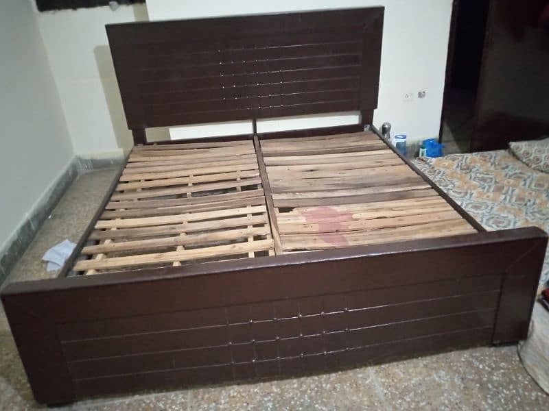 Double Bed and iron table 6
