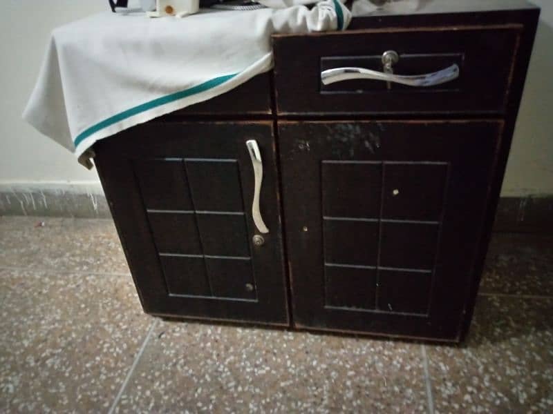 Double Bed and iron table 8