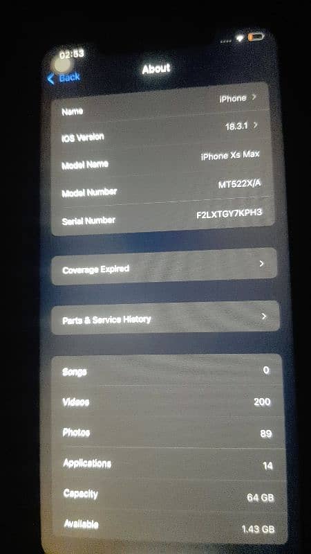 I phone x s max pta 5
