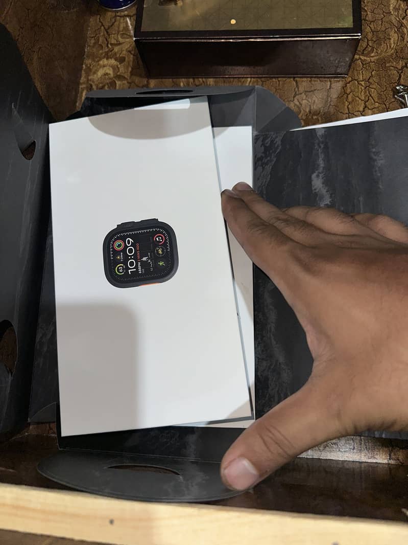 APPLE WATCH ULTRA 2 BLACK TITANIUM OCEAN BAND ONLY BOX OPEN 0