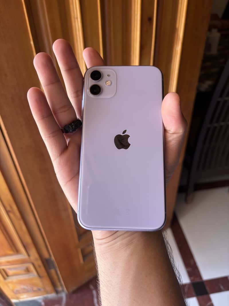 Iphone 11 128gb Purple colour Non PTA Sim working 0