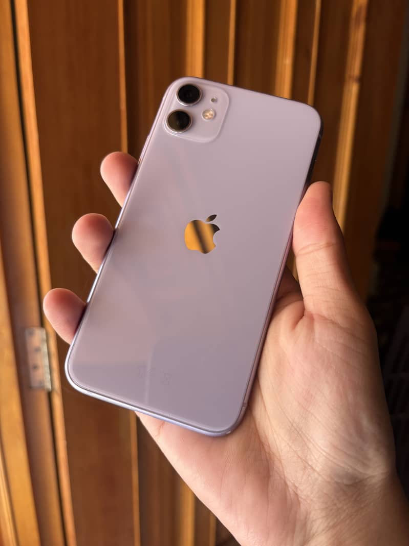 Iphone 11 128gb Purple colour Non PTA Sim working 4