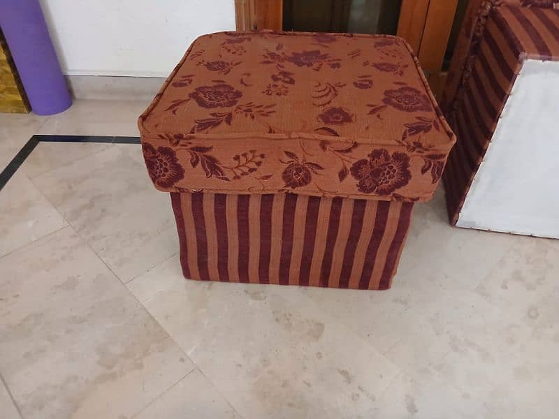 2 stools  that can be used for multiple purposes 3