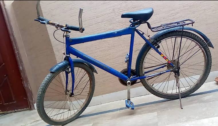Used Sturdy Blue Gear Cycle for Sale | Second Hand Bicycle | Daily Use 0