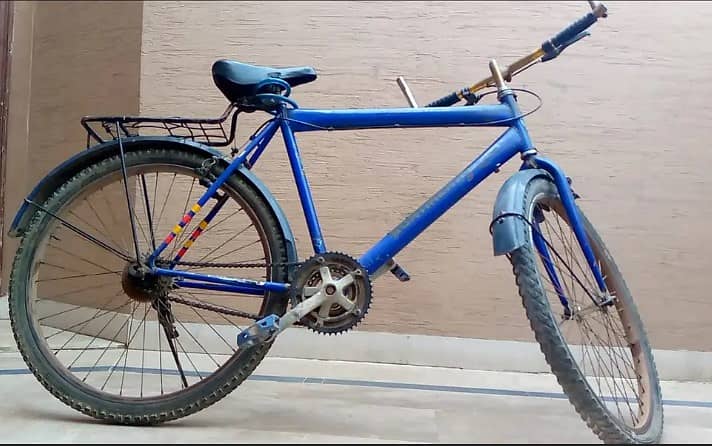 Used Sturdy Blue Gear Cycle for Sale | Second Hand Bicycle | Daily Use 1