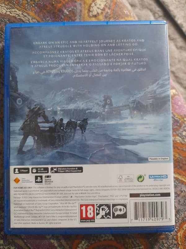 God of War Ragnarok used disc (PS5) 1