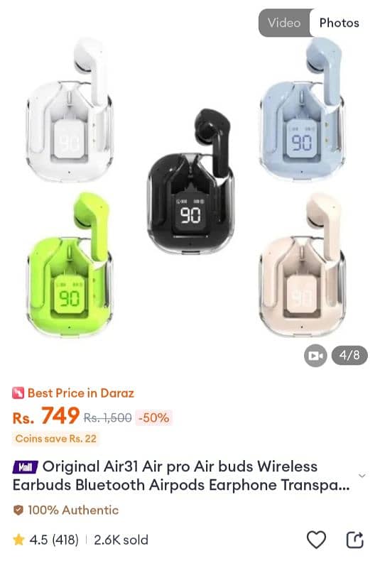 Bluetooth earbuds 3