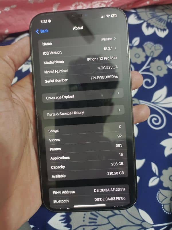 iPhone 12 Pro Max 256GB | PTA Approved | 10/10 | with Original Charger 7