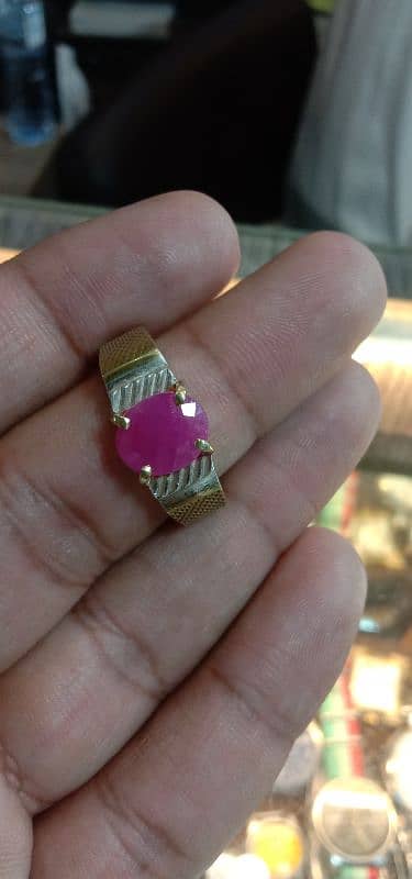 Kabuli Yaqoot Ring Pink Ruby Afghani 3