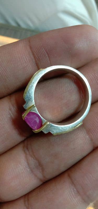 Kabuli Yaqoot Ring Pink Ruby Afghani 5