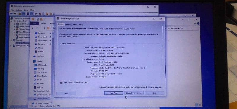 Inspiron 5323, core i7 3rd generation 8