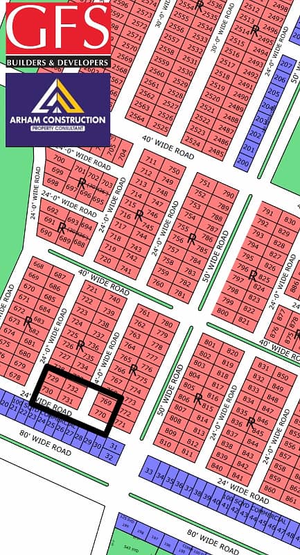 NORTH TOWN RESIDENCY PHASE 1 GOLD BLOCK 120 Sq Yard Corner Plot 0