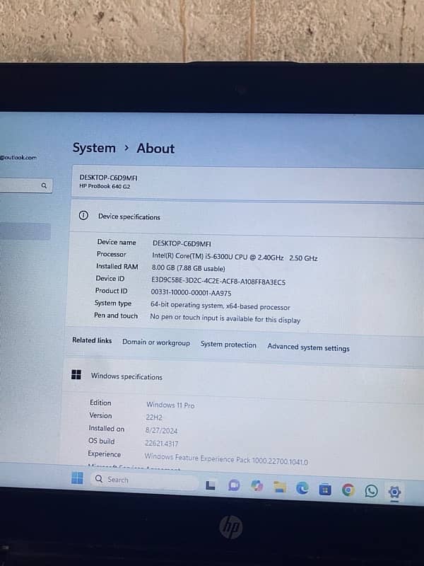 HP proBook (core i5)-6th Generation 8G_256 SSD Best Cheap Offer 6