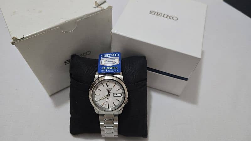 SEIKO 5 Automatic White Dial Men's Watch SNKL41J1|Branded Men's Watch 3