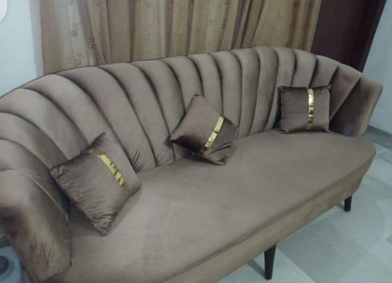 Brown sofa set 1