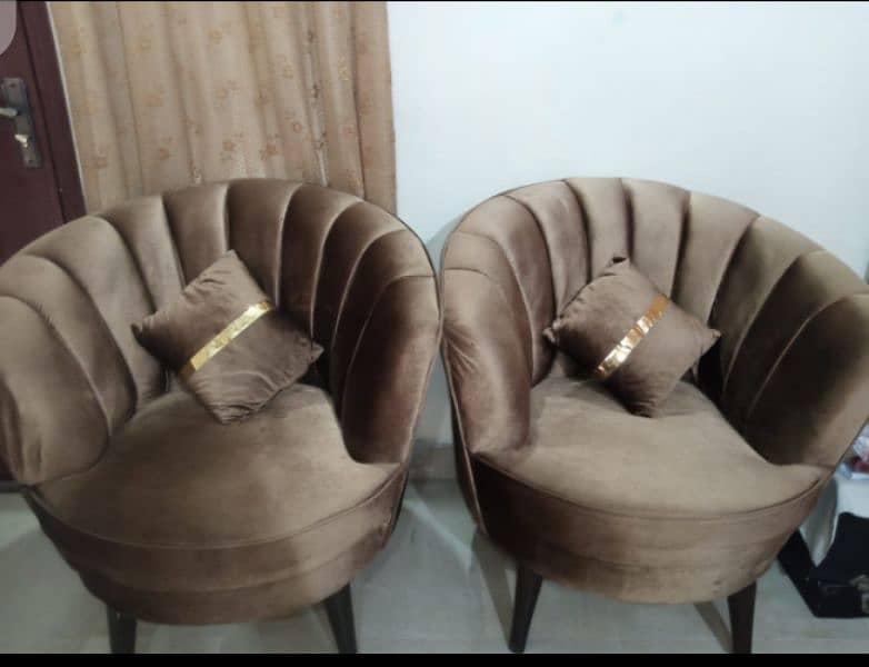 Brown sofa set 2