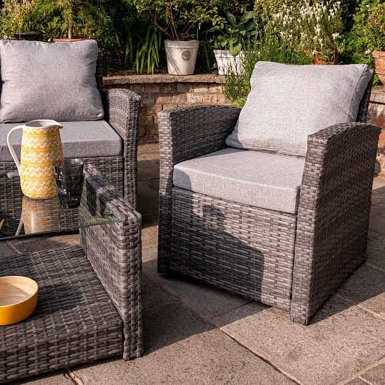 Rattan Sofa Set and Chairs 1