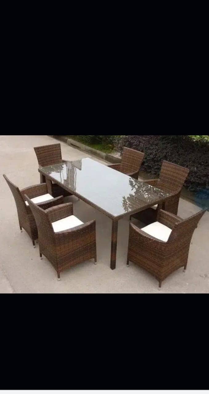 Rattan Sofa Set and Chairs 6
