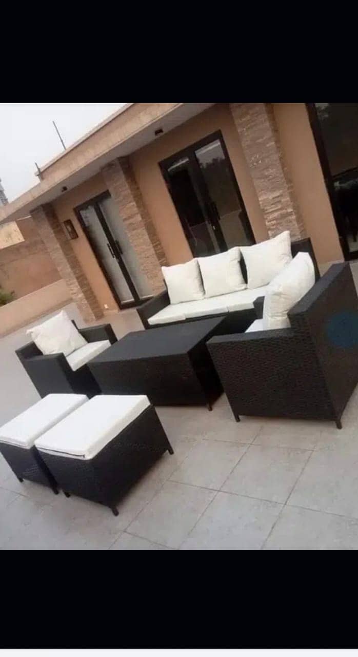 Rattan Sofa Set and Chairs 7