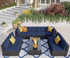 Rattan Sofa Set and Chairs 8