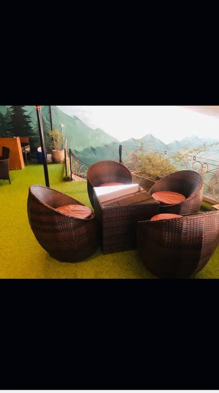 Rattan Sofa Set and Chairs 9