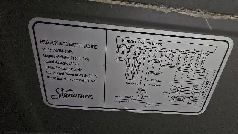 Signature Fully Automatic Washing Machine 12 KGs 9