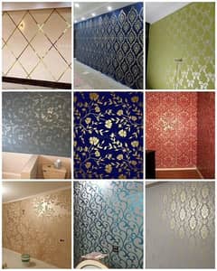 wallpaper wpvc panel wooden floor Media wall available 03147093270