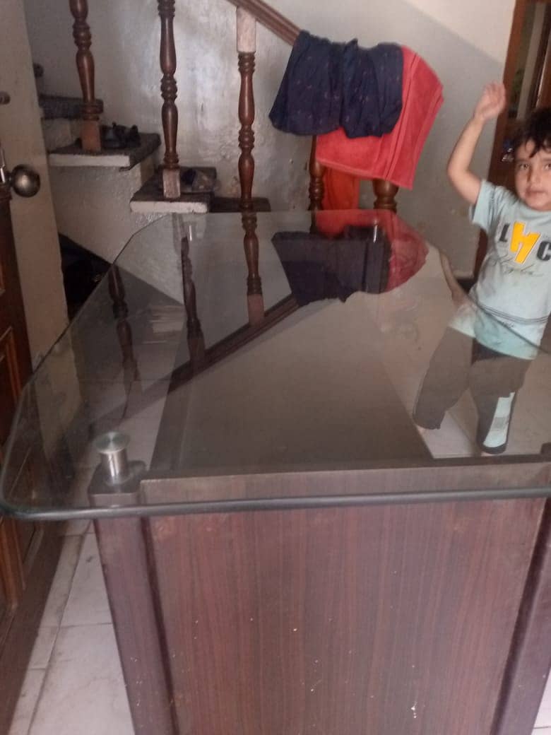 Office table with glass 0