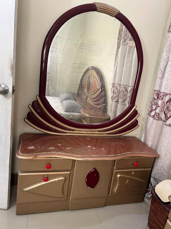 BED SET FOR SALE IN BEST PRICE |BED|SIDE TABLE|ALMIRAH|DRESSING TABLE| 5