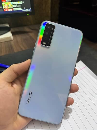 Vivo y12s with box + charger